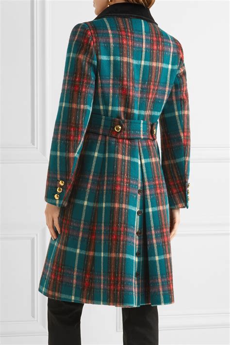 miu miu plaid coat